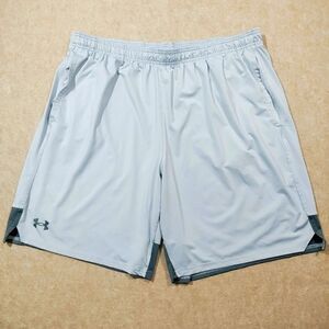 Under Armour Men's Loose Fit Stretch Gray Shorts #5